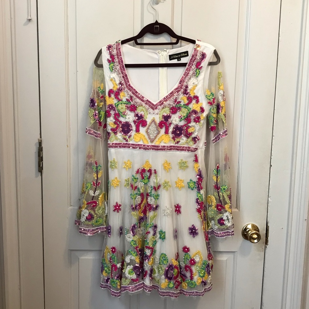 Sequins skater dress